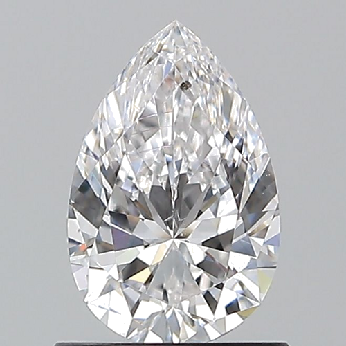 0.9 carat E-SI1 Natūralus Pear Deimantas (1)