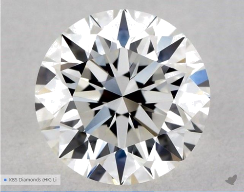 0.55 carat G-VVS2 Excellent cut Natūralus Round Deimantas (1)