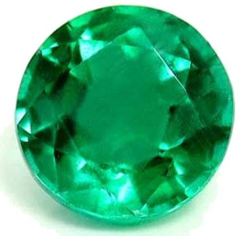 0.44 carat GREEN Round Smaragdas (1)