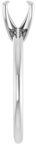 Sužadėtuvių Žiedas „Claw-Prong Solitaire“ 10k white gold Round 6.5mm (4)