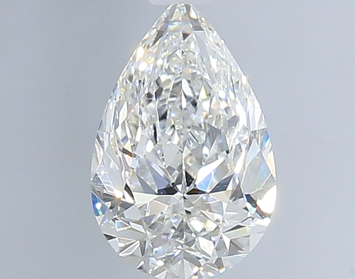 0.71 carat F-SI1 Natūralus Pear Deimantas (1)