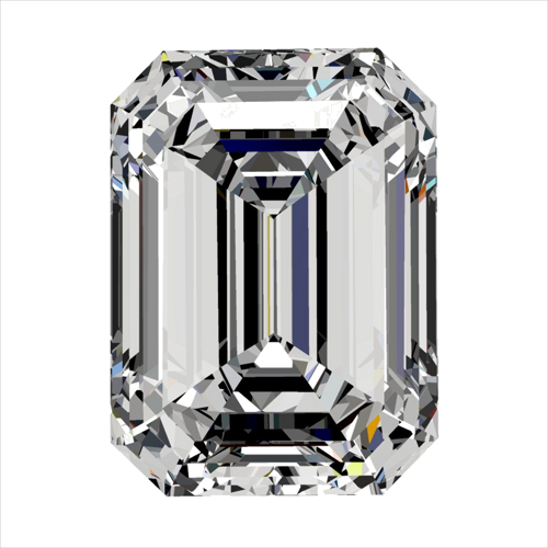 0.4 carat F-VS2 Natūralus Emerald Deimantas (1)
