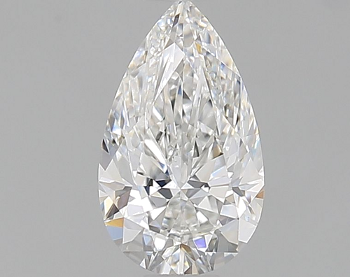 0.51 carat F-VVS1 Natūralus Pear Deimantas (1)