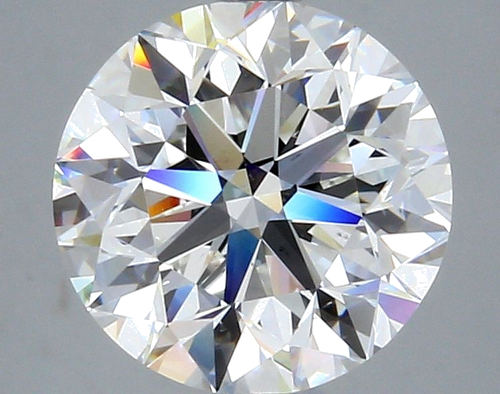 4.01 carat F-SI1 Very Good cut Natūralus Round Deimantas (1)