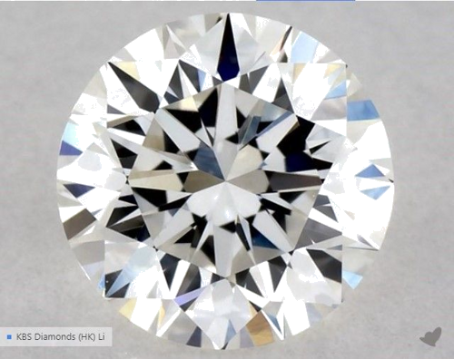 0.5 carat G-VVS2 Excellent cut Natūralus Round Deimantas (1)