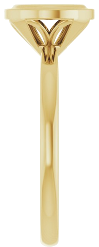 Sužadėtuvių Žiedas „Bezel-Set Solitaire“ 14k yellow gold Oval 8mm x 6mm (4)