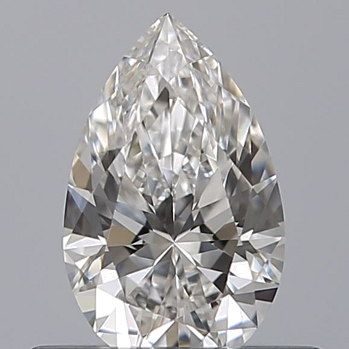 0.41 carat F-VVS1 Natūralus Pear Deimantas (1)