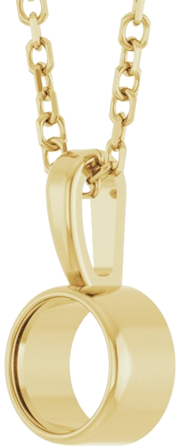 Pakabukas „Bezel-Set Solitaire“ 14k yellow gold Round 4.5mm (2)