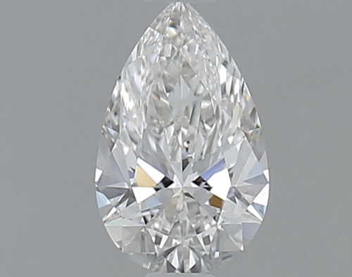 0.5 carat F-IF Natūralus Pear Deimantas (1)