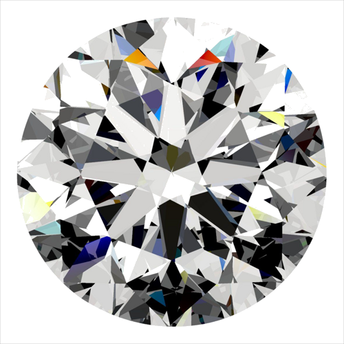 0.4 carat F-SI1 Very Good cut Natūralus Round Deimantas (1)