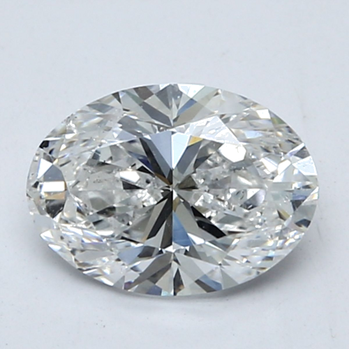 1.5 carat D-SI2 Natūralus Oval Deimantas (1)