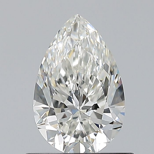 0.7 carat H-VVS2 Natūralus Pear Deimantas (1)