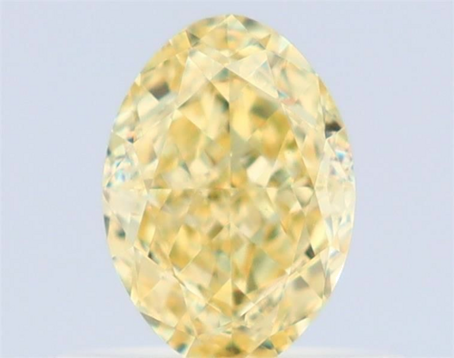 0.58 carat Fancy Yellow-VS1 Natūralus Oval Deimantas (1)