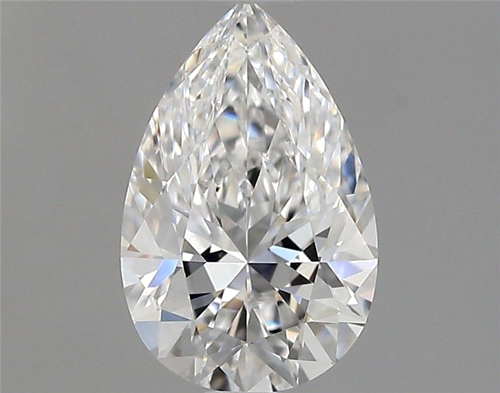 0.9 carat D-VVS2 Natūralus Pear Deimantas (1)