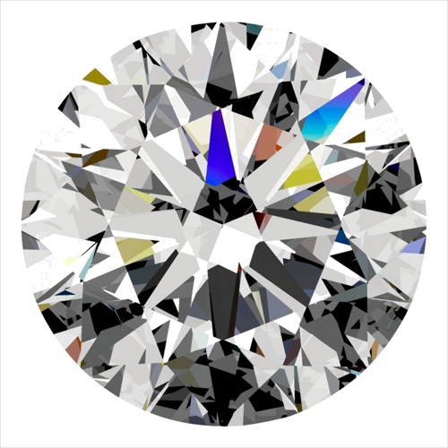 0.35 carat H-VVS1 Excellent cut Natūralus Round Deimantas (1)