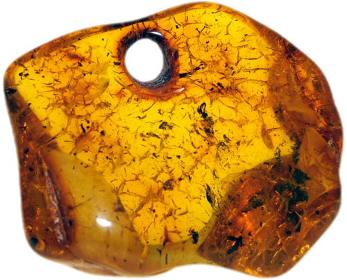 4,10 g Amber Nugget with natural hole (2)