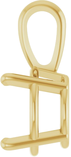 Pakabukas „Solitaire“ 10k yellow gold Round 9mm (3)