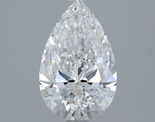 2.0 carat D-SI1 Natūralus Pear Deimantas (1)
