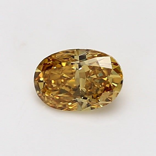 0.63 carat Fancy Intense Yellow-VS1 Natūralus Oval Deimantas (1)