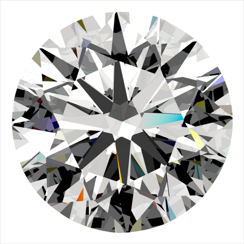 0.3 carat D-VS1 Excellent cut Natūralus Round Deimantas (1)