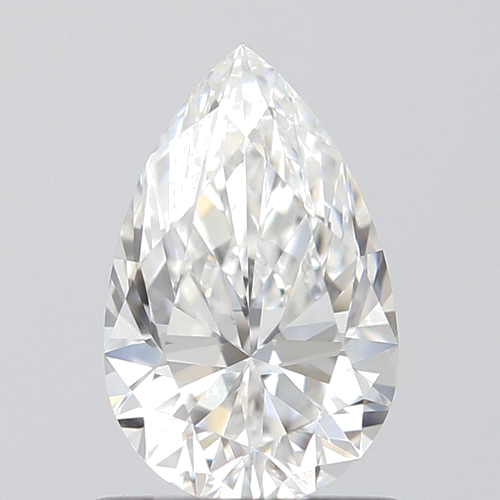 0.9 carat E-VS2 Natūralus Pear Deimantas (1)