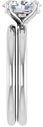 Sužadėtuvių Žiedas „Solitaire“ 925 Sidabro Oval 8mm x 6mm (9)
