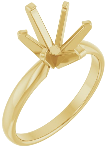 Sužadėtuvių Žiedas „Solitaire“ 585 Geltonojo Aukso Oval 10mm x 8mm (1)