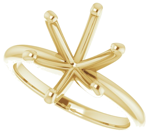 Sužadėtuvių Žiedas „Solitaire“ 585 Geltonojo Aukso Oval 11mm x 9mm (5)