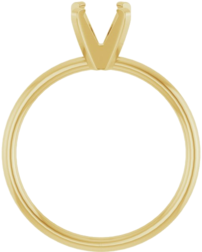 Sužadėtuvių Žiedas „Solitaire“ 14k yellow gold Round 6mm (2)