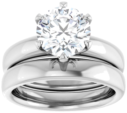 Sužadėtuvių Žiedas „Solstice Solitaire®“ 950 Platinos Round 8.2mm (8)