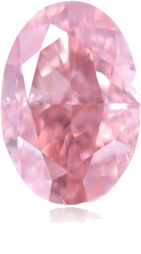 0.18 carat Fancy Intense  Pink-SI2 Natūralus Oval Deimantas (1)