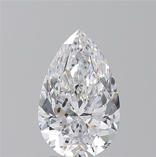 3.05 carat D-SI2 Natūralus Pear Deimantas (1)