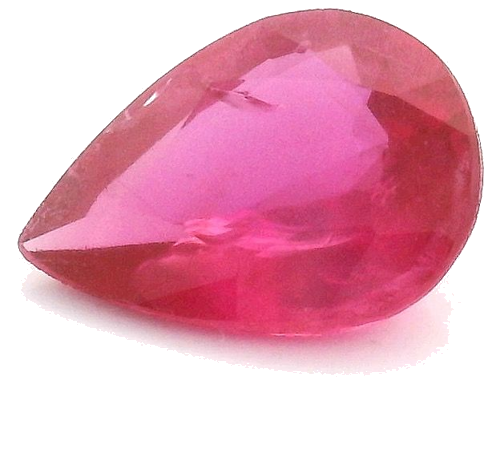 0.64 carat RED Pear Rubinas (1)