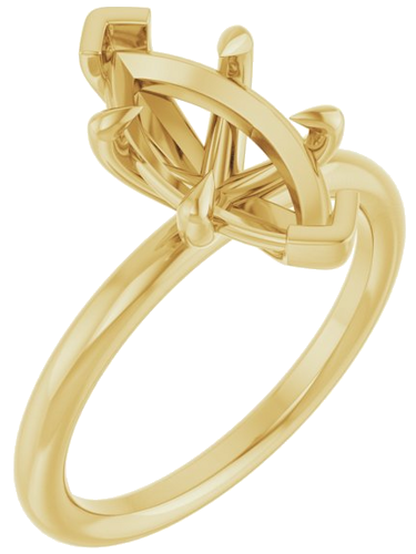 Sužadėtuvių Žiedas „Claw-Prong Solitaire“ 14k yellow gold Marquise 13mm x 6.5mm (1)