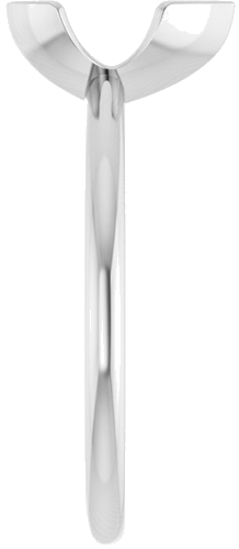 Sužadėtuvių Žiedas „Half-Bezel“ 14k white gold Pear 9mm x 6mm (4)