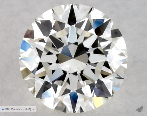 0.5 carat H-VVS2 Excellent cut Natūralus Round Deimantas (1)