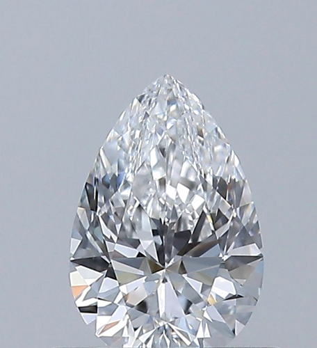 0.5 carat D-VVS2 Natūralus Pear Deimantas (1)
