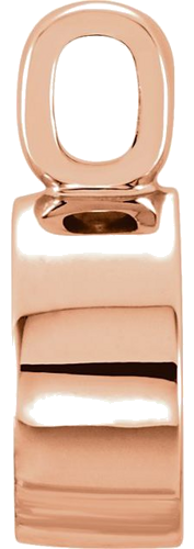 14K Rose 8x6 mm Oval Cabochon Pendant Mounting (2)