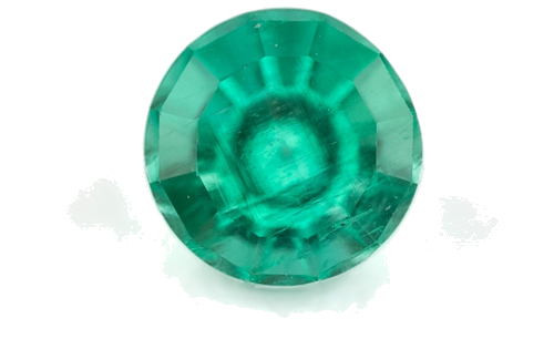 0.28 carat GREEN Round Smaragdas (1)