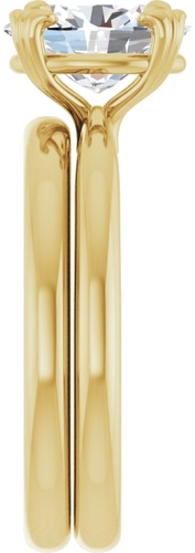 Sužadėtuvių Žiedas „Solitaire“ 14k yellow gold Oval 9mm x 7mm (9)