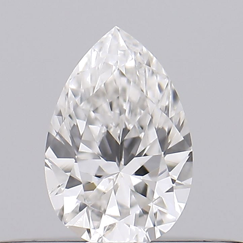 0.19 carat F-VVS2 Natūralus Pear Deimantas (1)