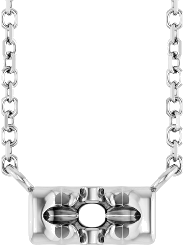 Pakabukas „French-Set Family Bar“ 585 Baltojo Aukso Round 3mm (1)