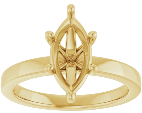 Sužadėtuvių Žiedas „Solitaire“ 14k yellow gold Marquise 12mm x 6mm (3)
