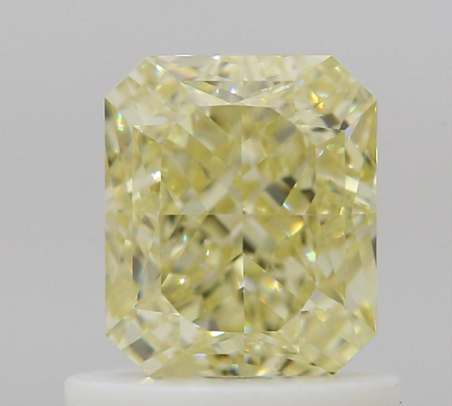 1.0 carat Fancy Yellow-VS2 Natūralus Radiant Deimantas (1)