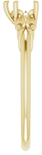 Sužadėtuvių Žiedas „Solitaire“ 585 Geltonojo Aukso Heart Shape 5mm (4)