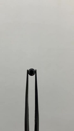 0.44 carat Fancy Black-VVS2 Excellent cut Natūralus Round Deimantas (1)