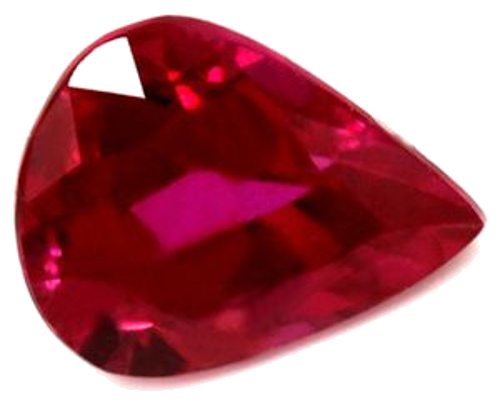 0.67 carat RED Pear Rubinas (1)