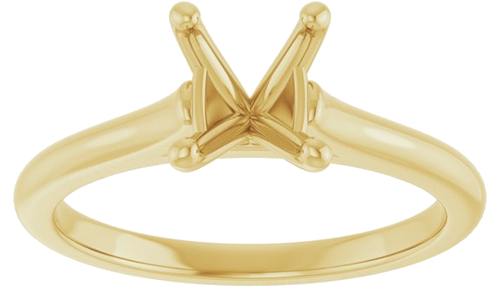 Sužadėtuvių Žiedas „Accented“ 18k yellow gold Oval 8mm x 6mm (3)