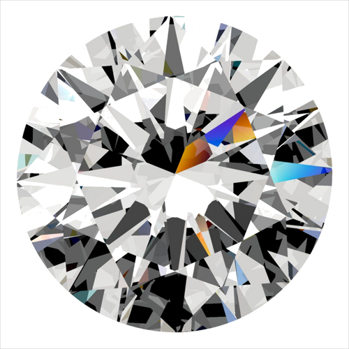 0.3 carat H-VS2 Excellent cut Natūralus Round Deimantas (1)