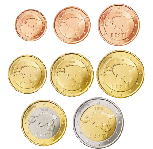 2018 Estija Euro monetų rinkinys (1)
